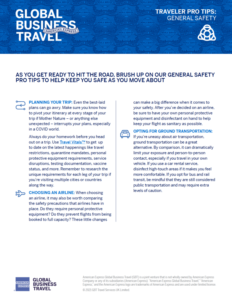 Business Travel Safety Tips for Employees