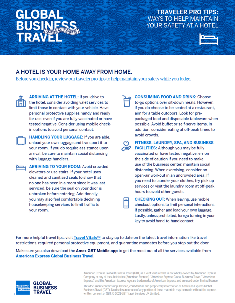 Safe Travel Information