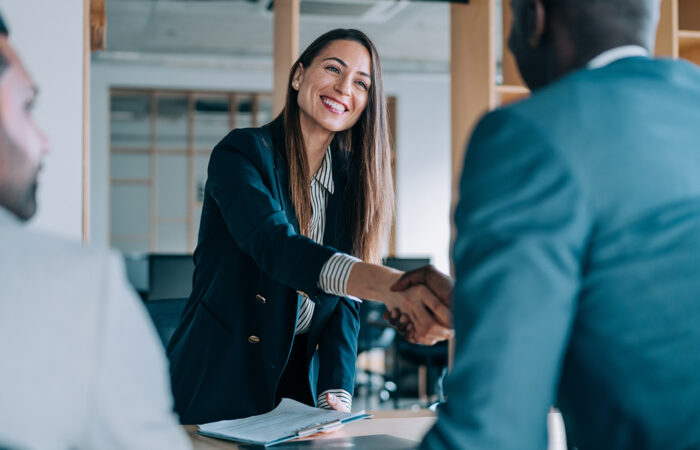Procurement Manager Shaking Hand