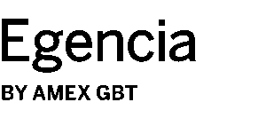 Egencia by Amex GBT Logo Black