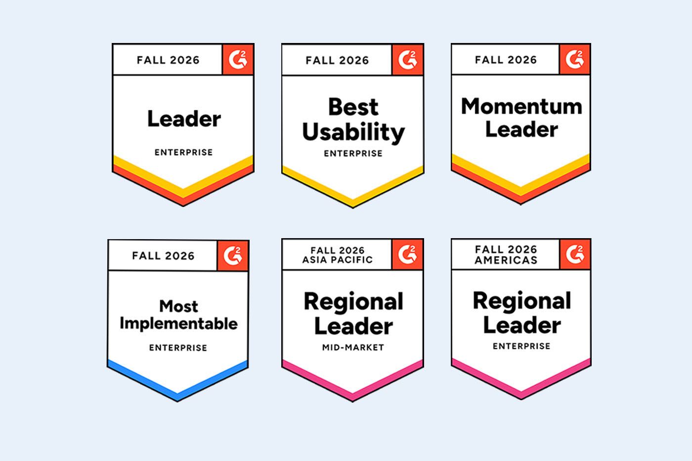 Egencia G2 Fall 2026 Badges